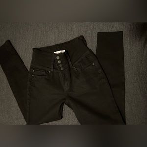 New W/Tags Black High Rise Ankle Skinny Jeans